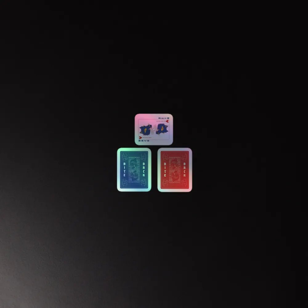 Bite Back holo card stickers product image (4)