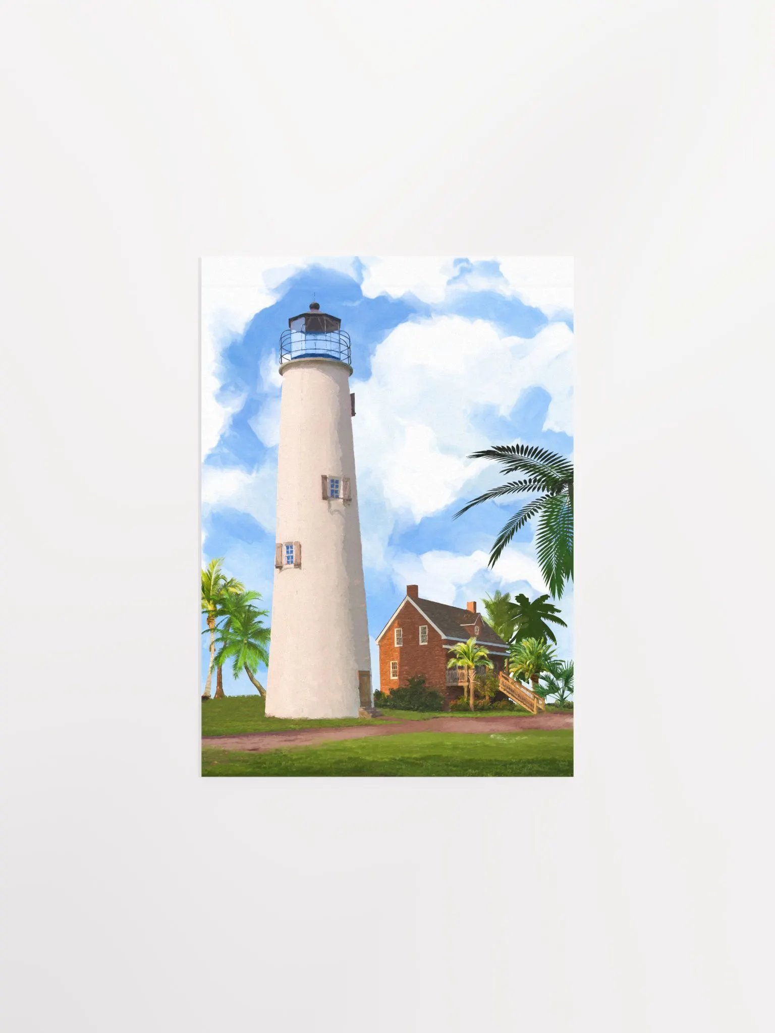 St. George Island Lighthouse – Florida Studio Art Print product image (1)