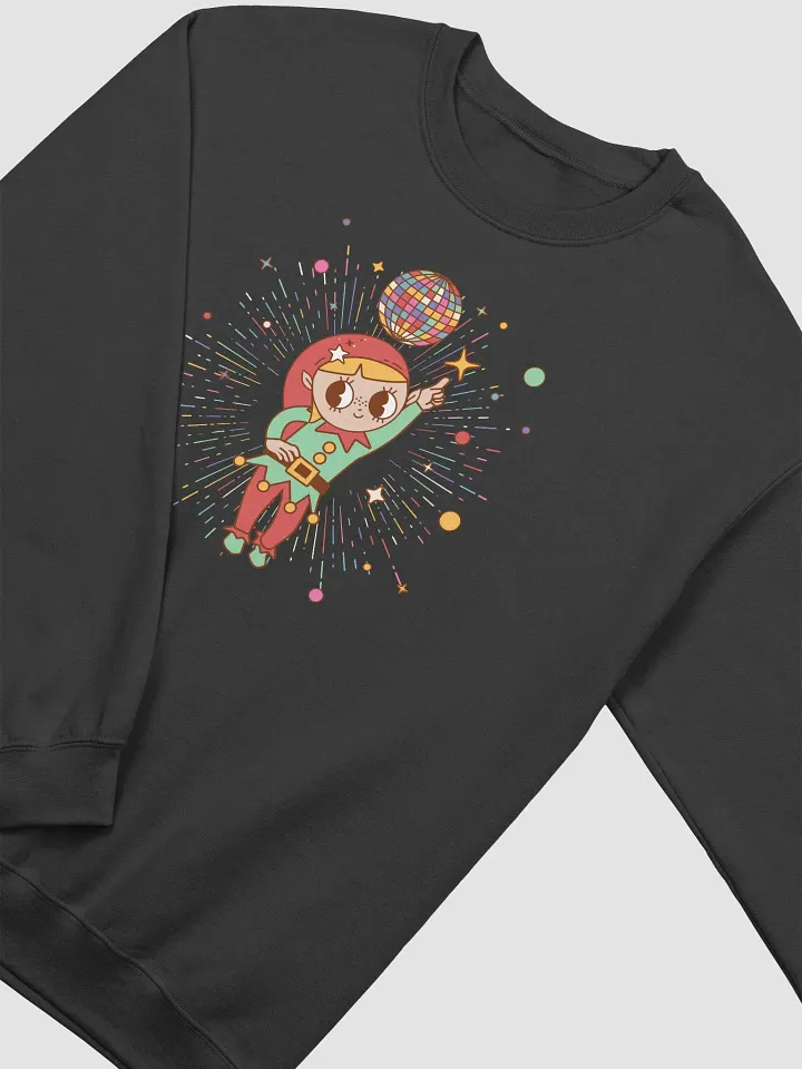 Disco Christmas Elf Sweatshirt 3382 product image (2)
