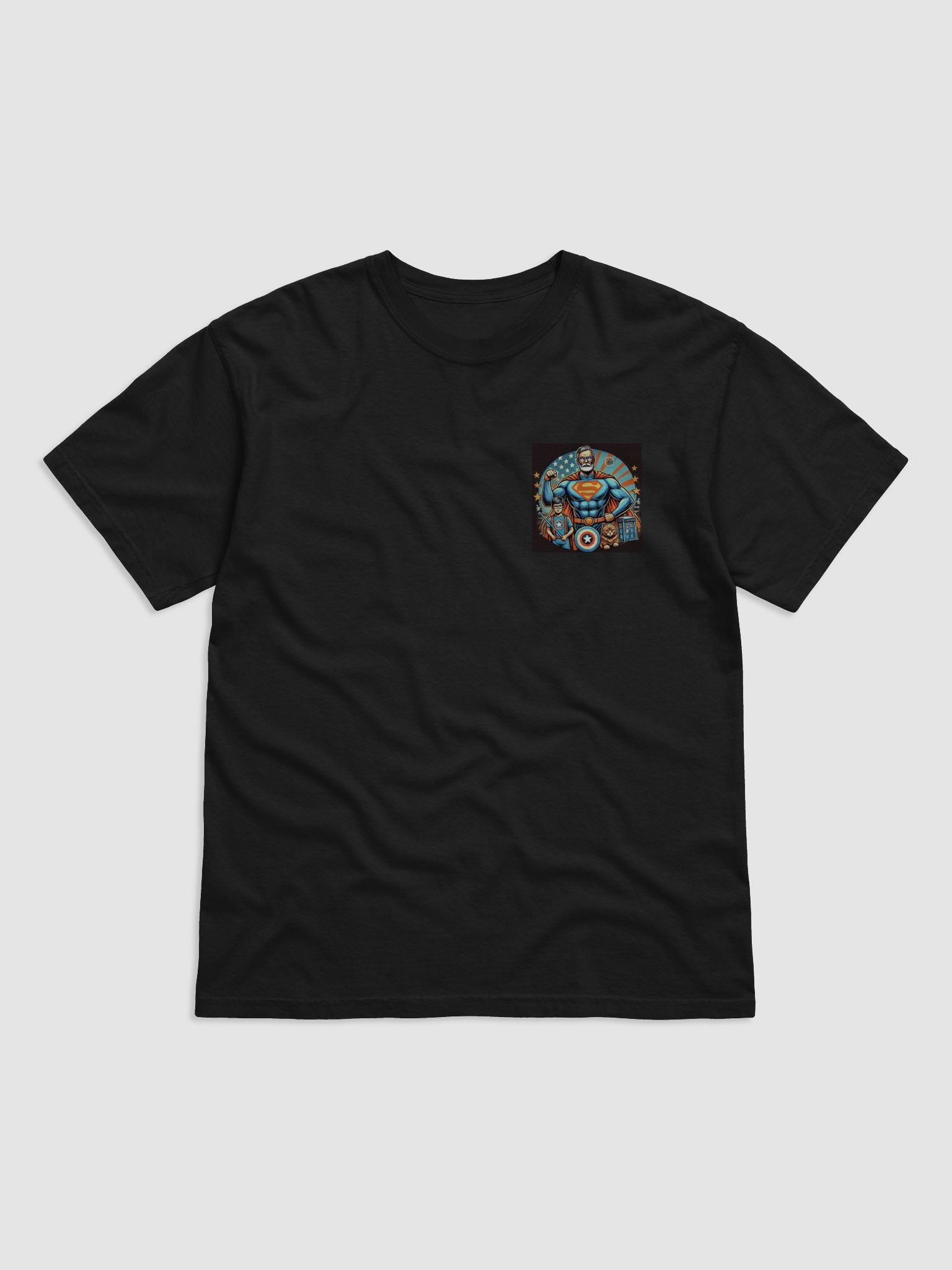 Superhero Style Comfort: Bearded Man T-Shirt product image (8)