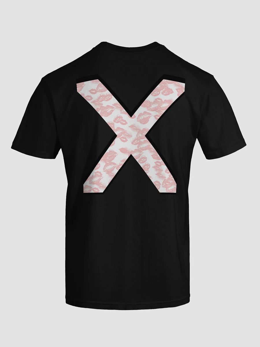 White X Pink Lipstick Kisses Shirt product image (79)