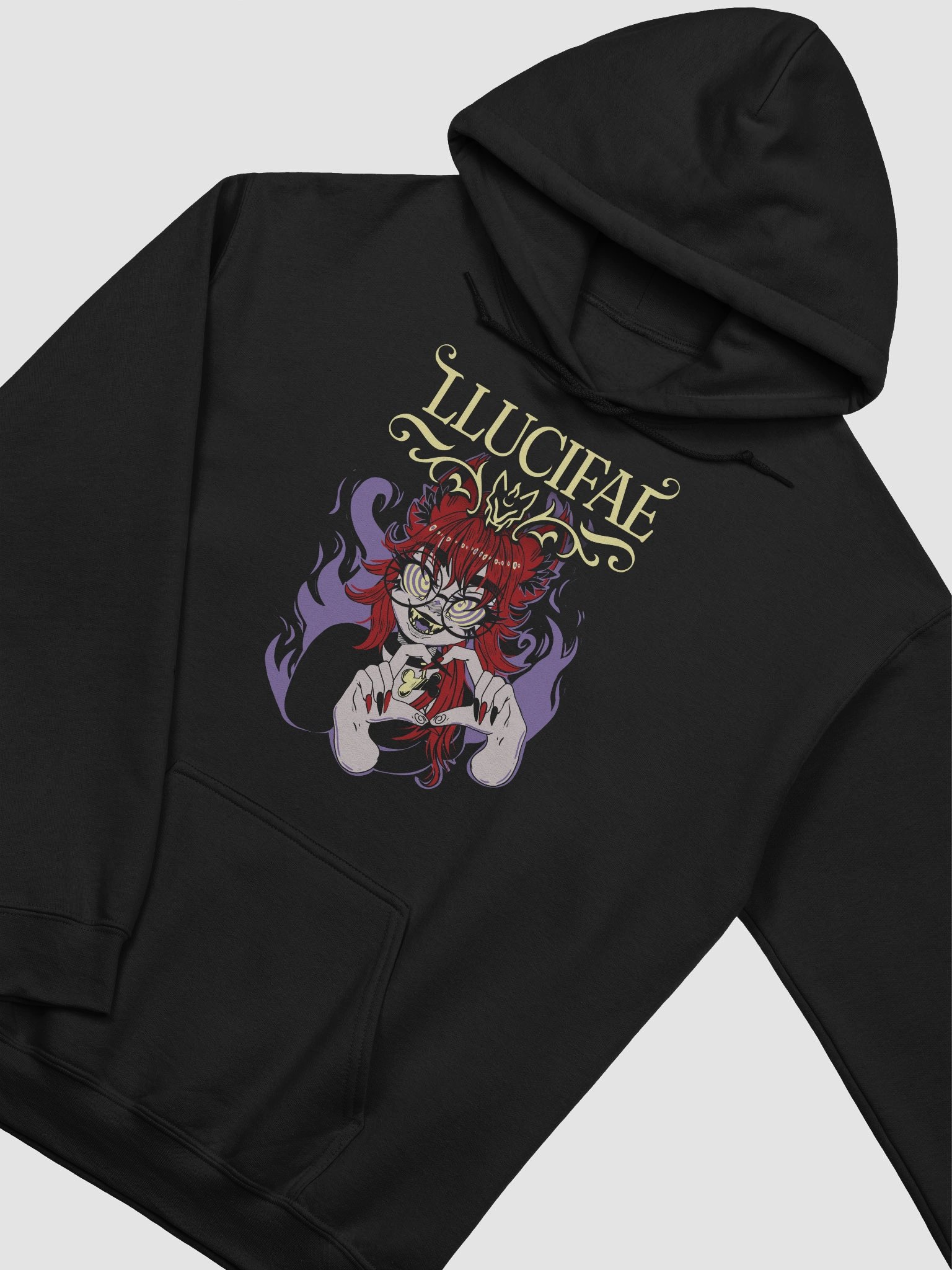 Hypno Eyes / I Bite Bigots Pull Over Hoodie product image (3)