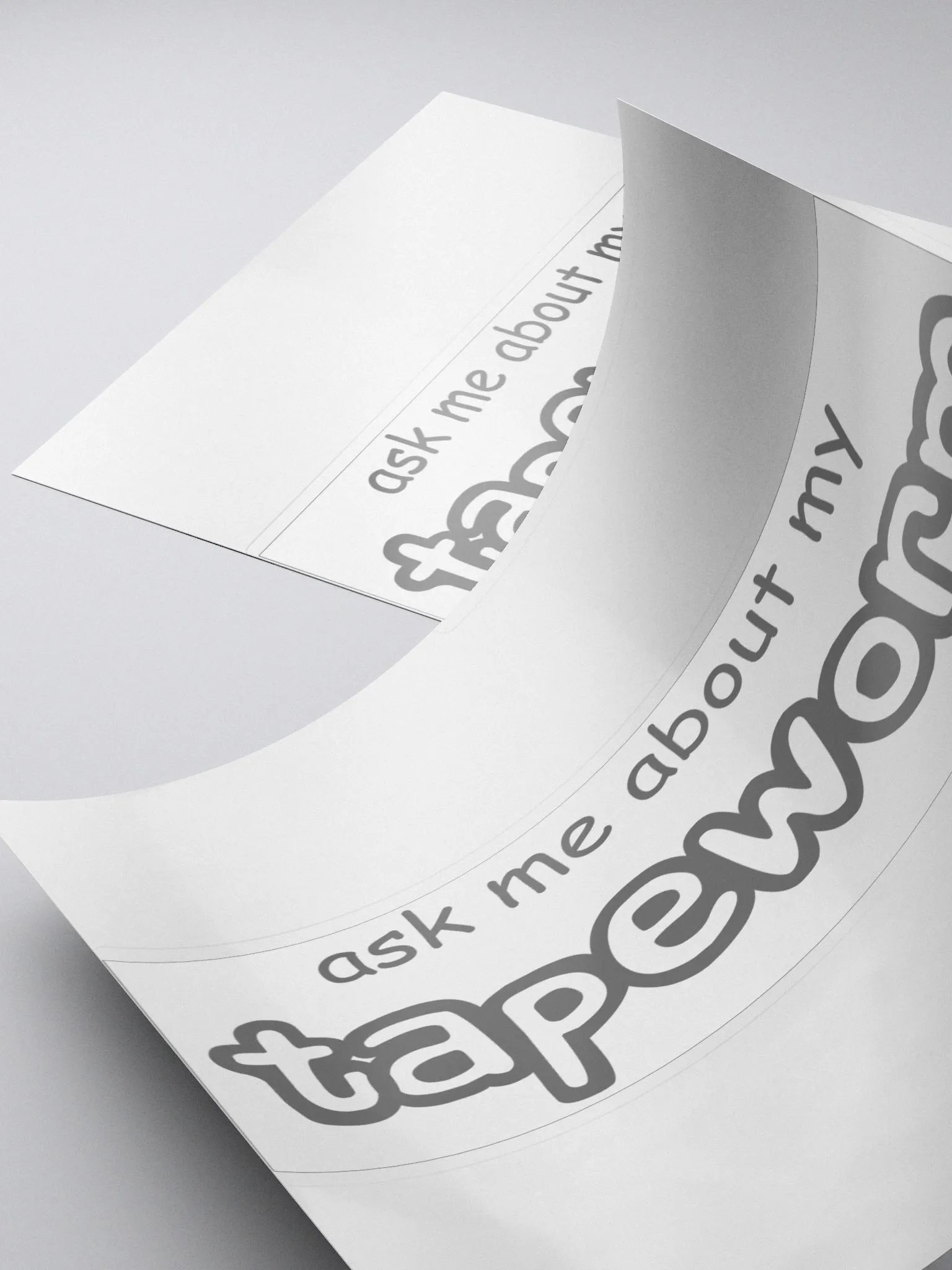 Ask me about my tapeworm bubble free stickers product image (4)