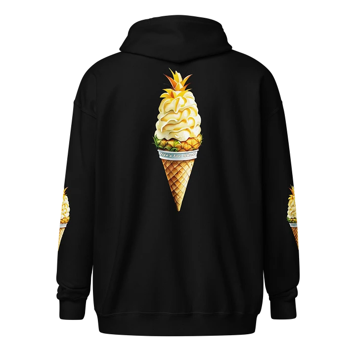 Life's Too Short Pineapple Ice-cream Cone Zip Front Hoodie product image (1)
