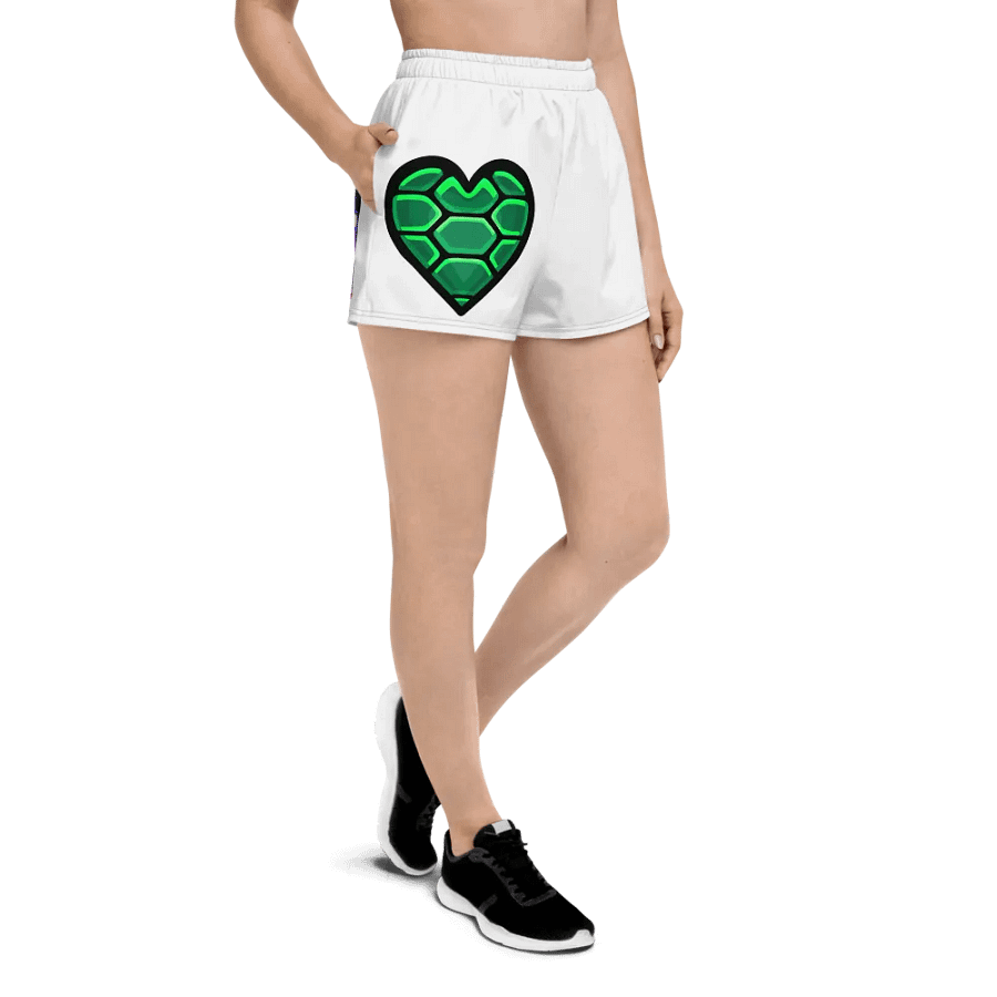 Turtle Heart/Hyper Bass Unisex Athletic Shorts product image (1)