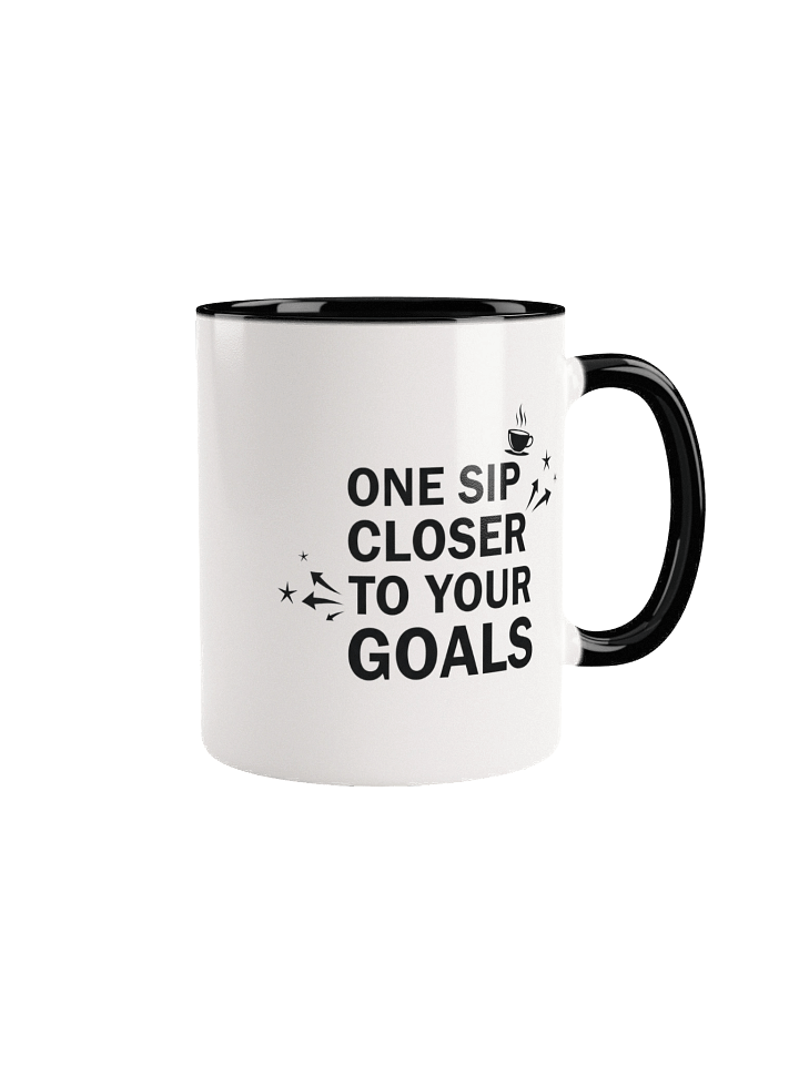 One Sip Closer To Your Goals Mug – Motivational Coffee Cup for Daily Inspiration & Productivity Boost product image (1)