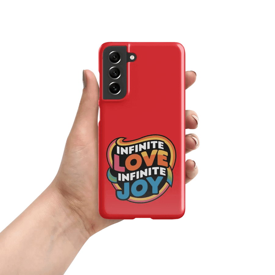 Infinite Love Infinite Joy Snap Case for Samsung (Red) product image (7)