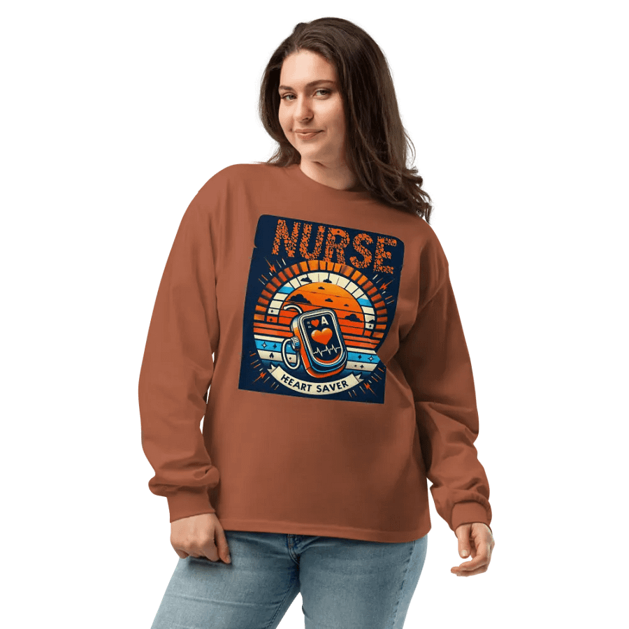 Heart Saver Nurse Long Sleeve Shirt product image (7)