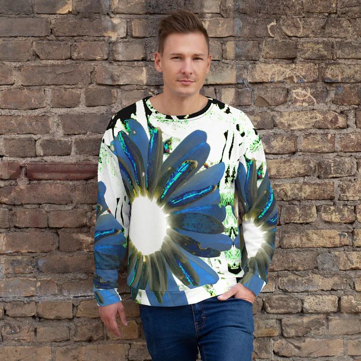 Cool Abstract Daisy Flowers Unisex All Over Print Sweatshirt product image (1)