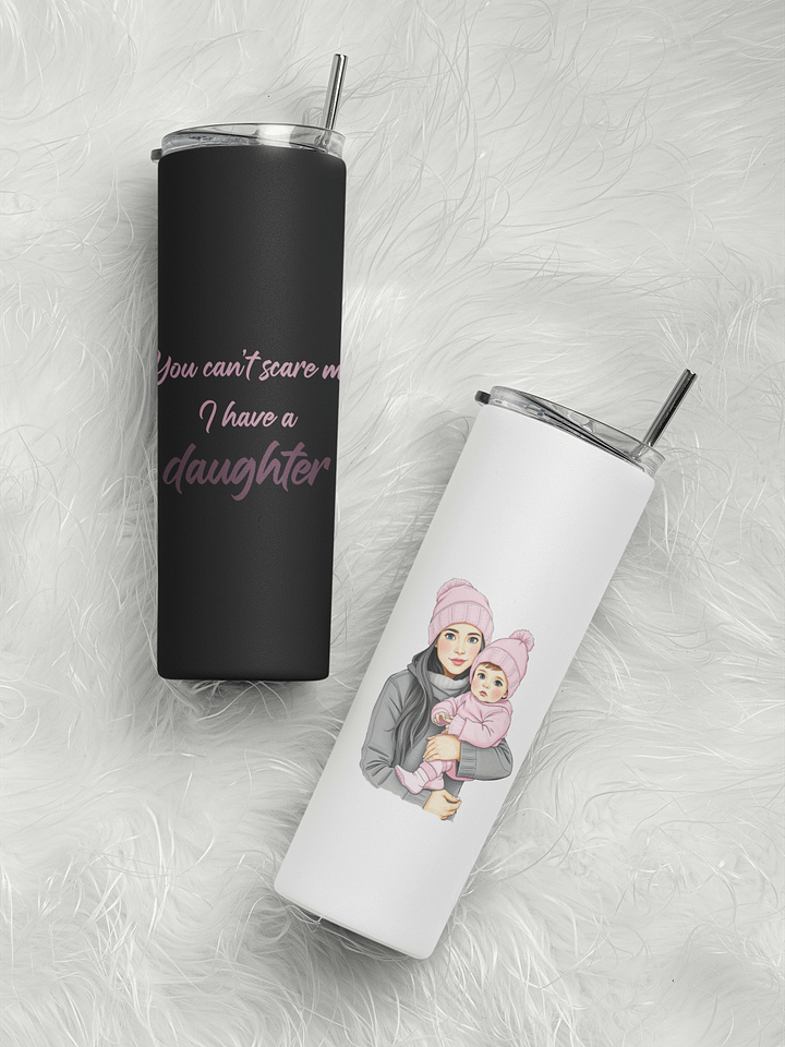 Stay Refreshed, Mama - Tumbler for Girl Moms - Blue eyes, Black hair product image (2)