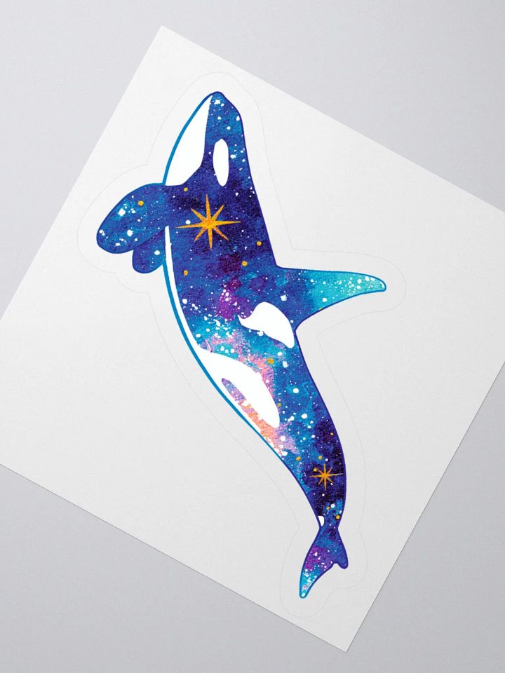 Galaxy Orca - Kiss Cut Sticker product image (2)