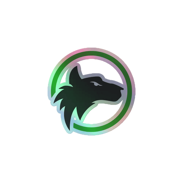 ScruffWolf v1 Sticker (Holographic) product image (1)