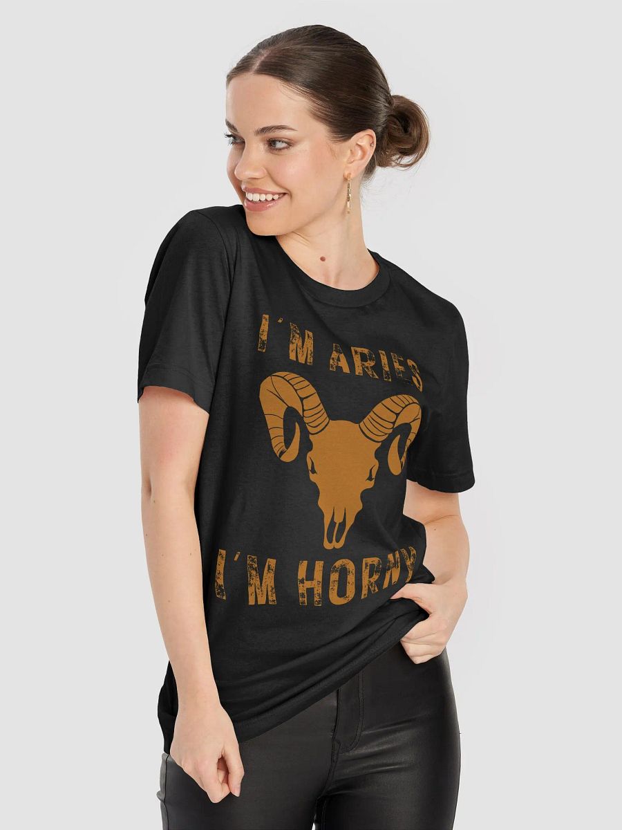 Aries Zodiac T-Shirt - Funny Horoscope Shirt for Aries - Bold Graphic Tee with Ram Skull Design - Astrology Gift for Aries product image (8)