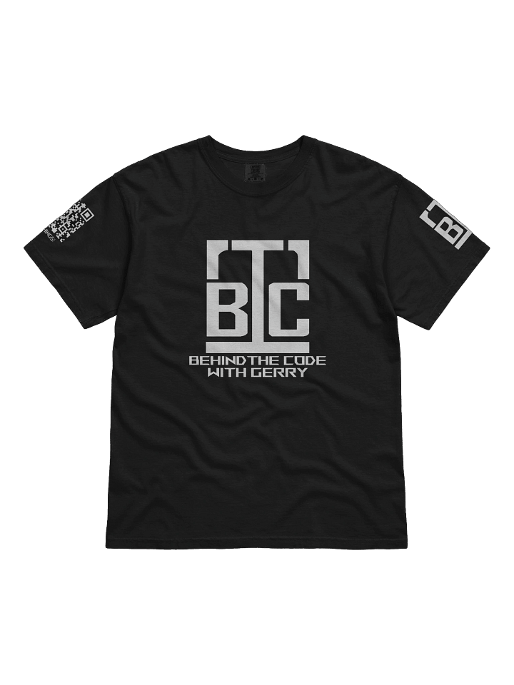 BLACK Ultra-Soft Cotton Tee - I FIX THINGS! (Sleeve Print) product image (1)