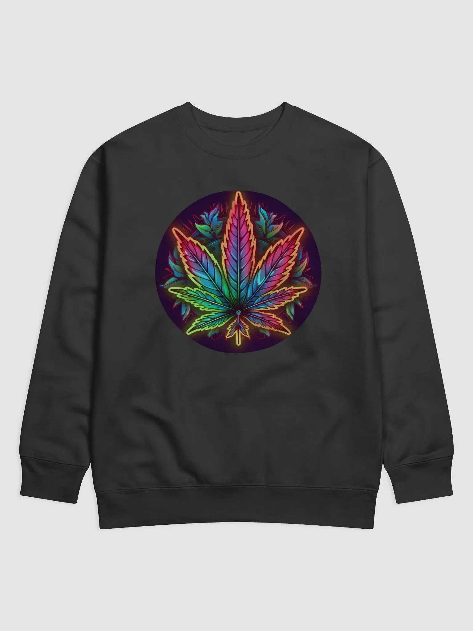 Colorful Classy - Cannabis Marijuana Leaf Design - Premium Sweatshirt product image (2)