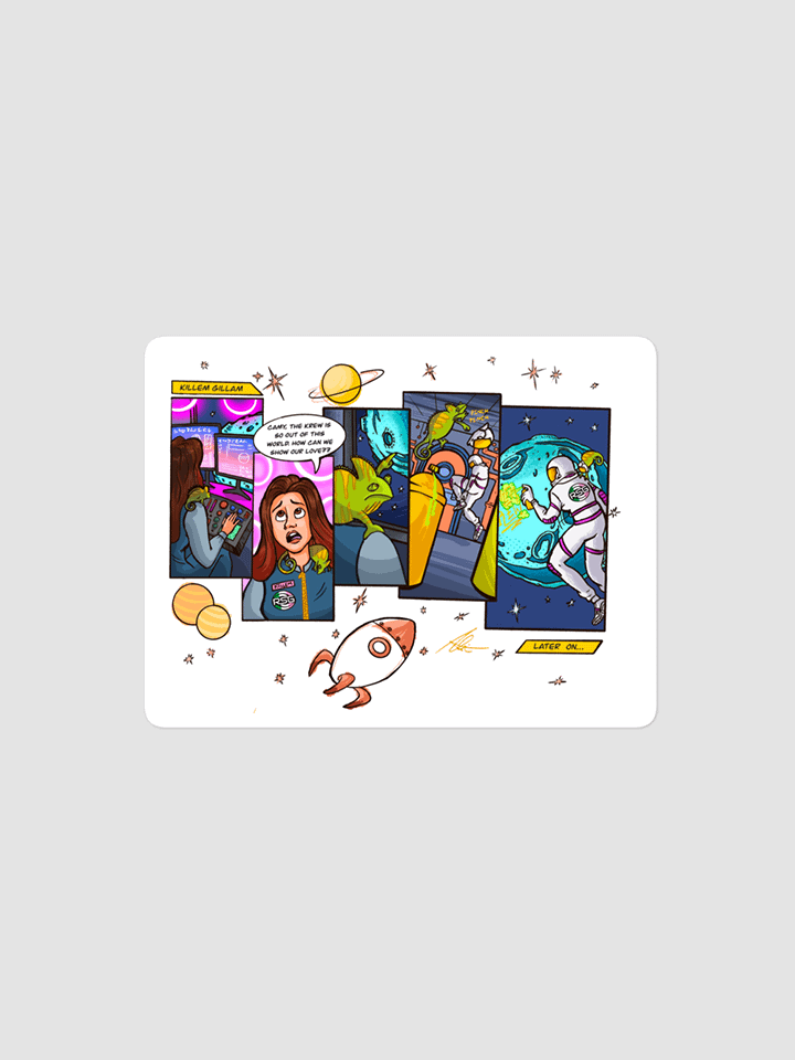 Cosmic Krew Komic Strip Sticker product image (1)