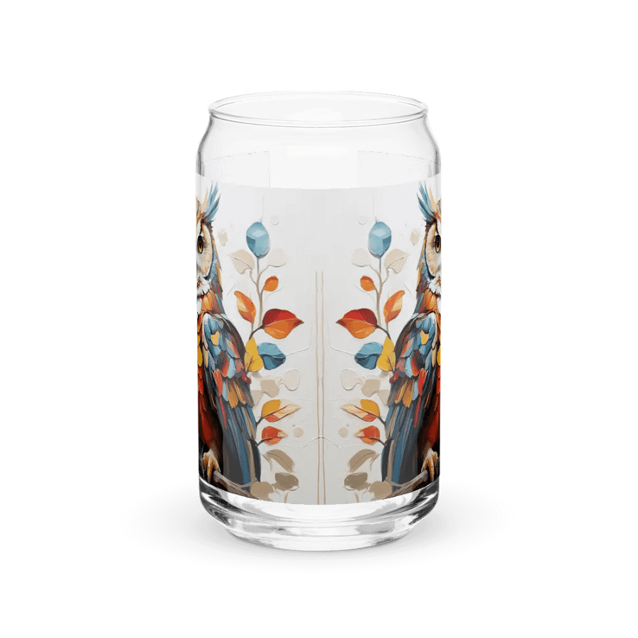 Radiant Feathers Glass Can Sipper product image (3)