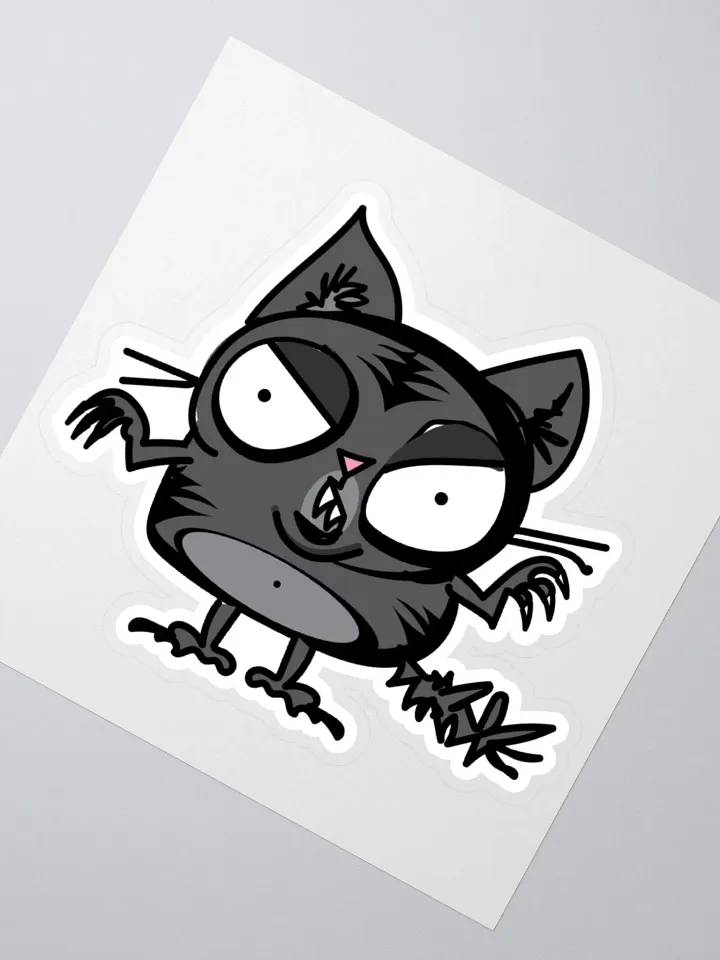 Black Cat Energy Sticker product image (2)