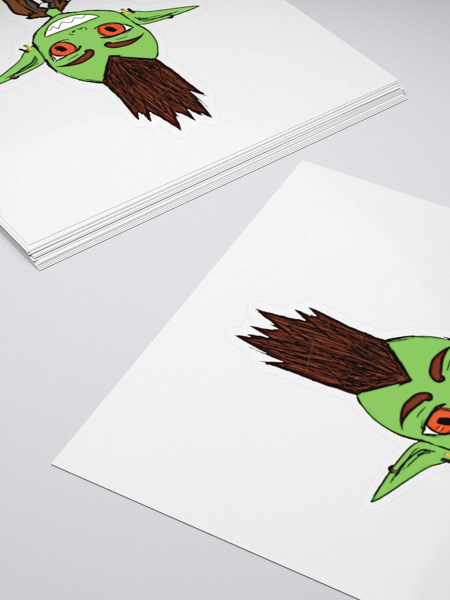 Bazkizz Cartoon Kiss Cut Sticker product image (11)