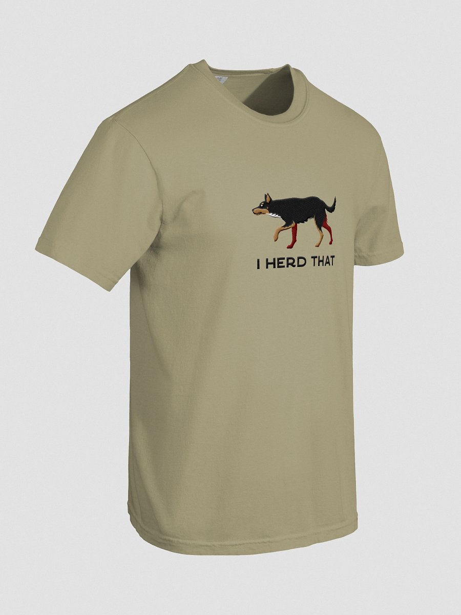 I Herd That T-Shirt(Embroidered) of an Australian Kelpie(Black & Tan) product image (18)