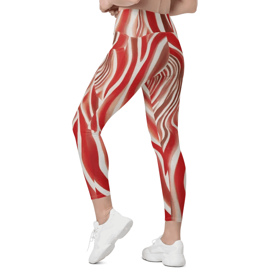 Funky Cherry Swirls Liquid Tie-Dye Women's Leggings product image (7)
