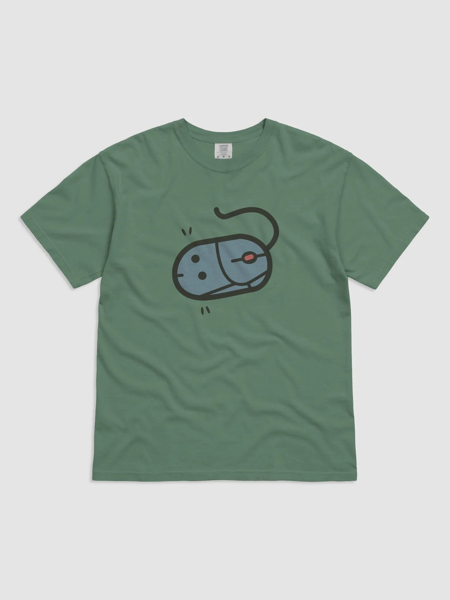 Computer Rat Big Artwork Heavyweight Tee - No Text product image (12)