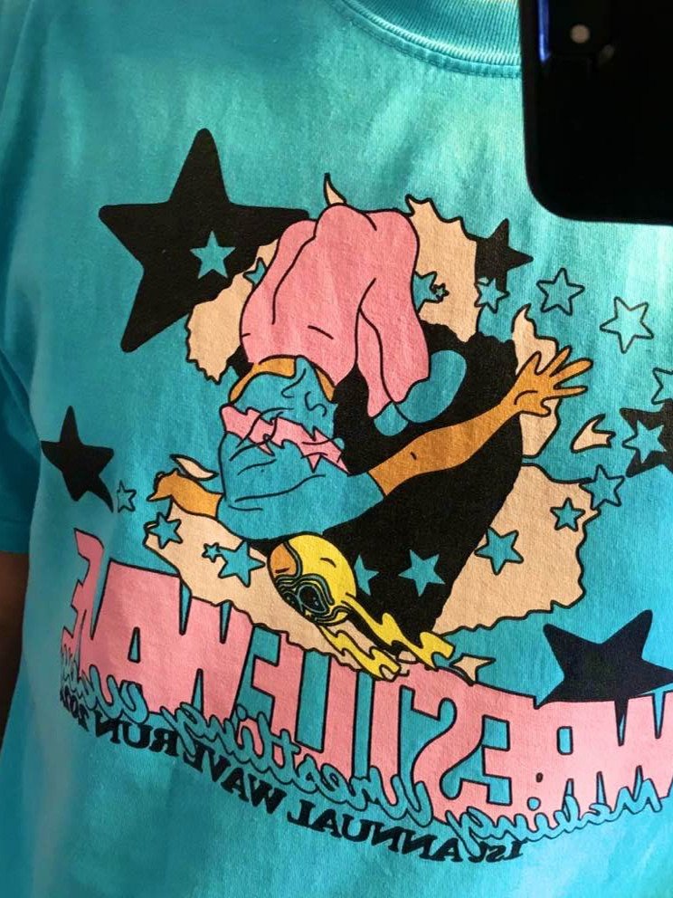 1st Annual Wave Run Tee (Pink) product image (5)