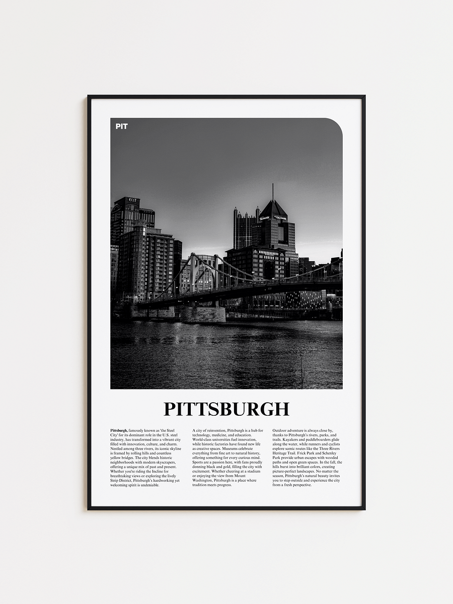 Pittsburgh 02 Newspaper Poster product image (1)