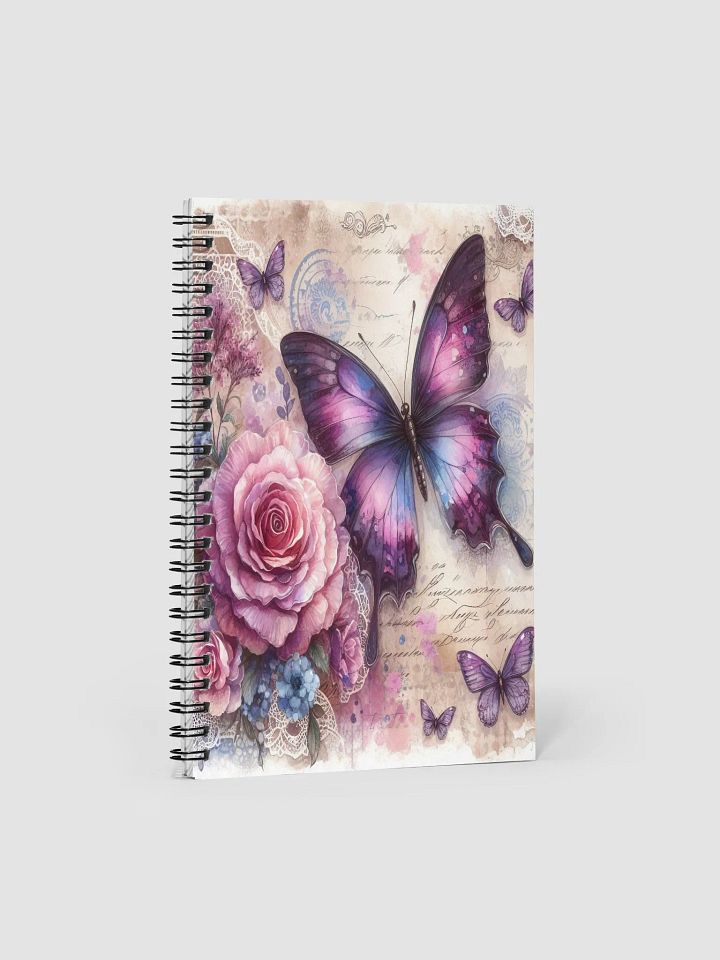 Blue and Purple Butterflies-spiral Notebook product image (1)