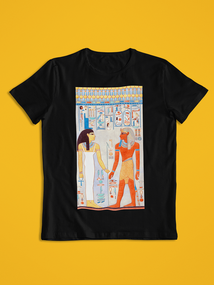 Isis and Pharaoh Ancient Egypt Art Unisex T-Shirt product image (1)