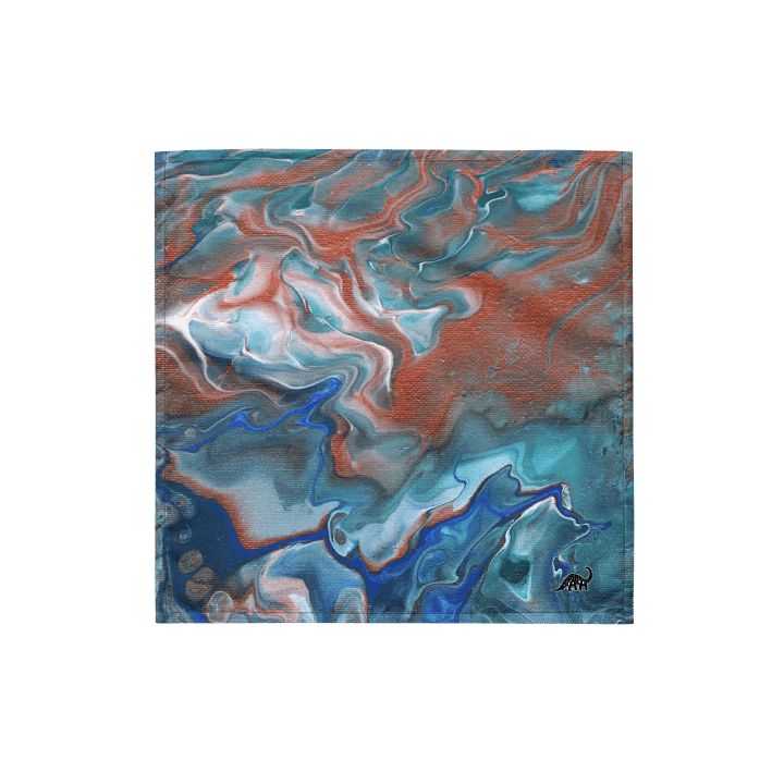 Metallic Orange Fluid Acrylic Bandana product image (1)