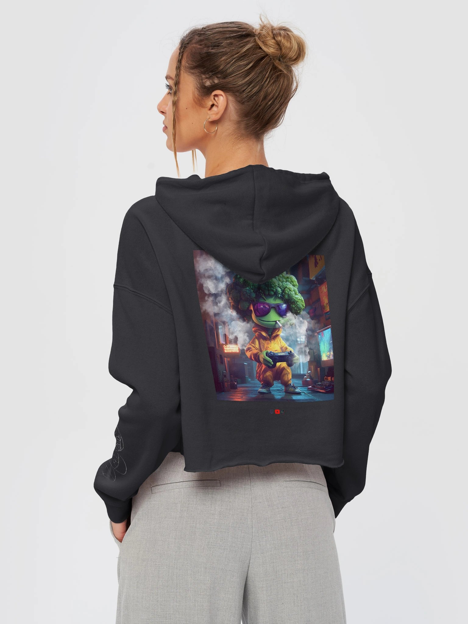 vertical monogrammed cropped hoodie product image (22)