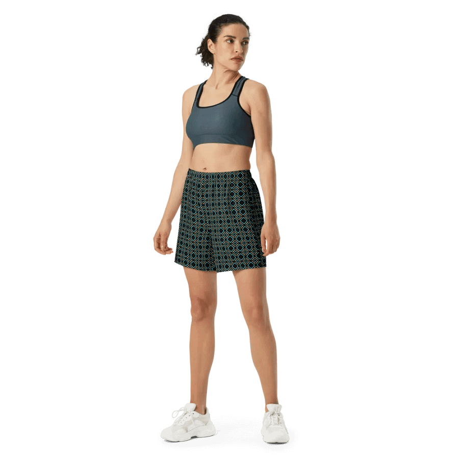 Bumble Delight Geometric All Over Print Unisex Athletic Long Shorts product image (5)