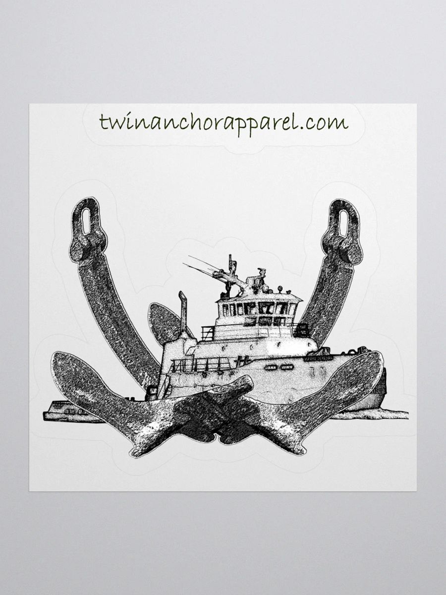 Twin Anchor Titan tug Kiss Cut Stickers product image (2)