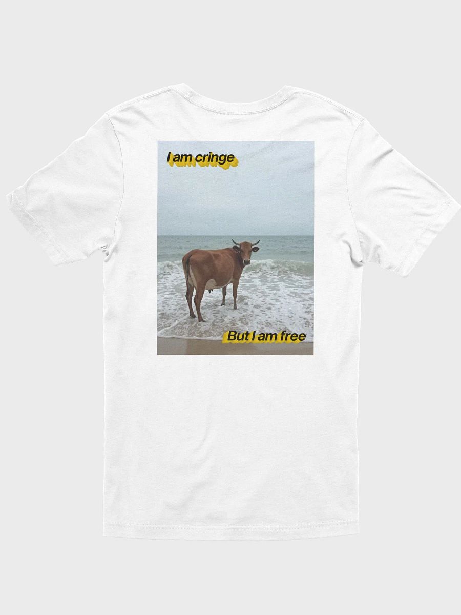 i am cringe but i am free (cow) t-shirt (100% cotton) product image (7)