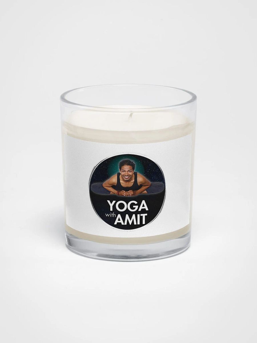 Soy Wax Candle In A Clear Glass Jar product image (1)