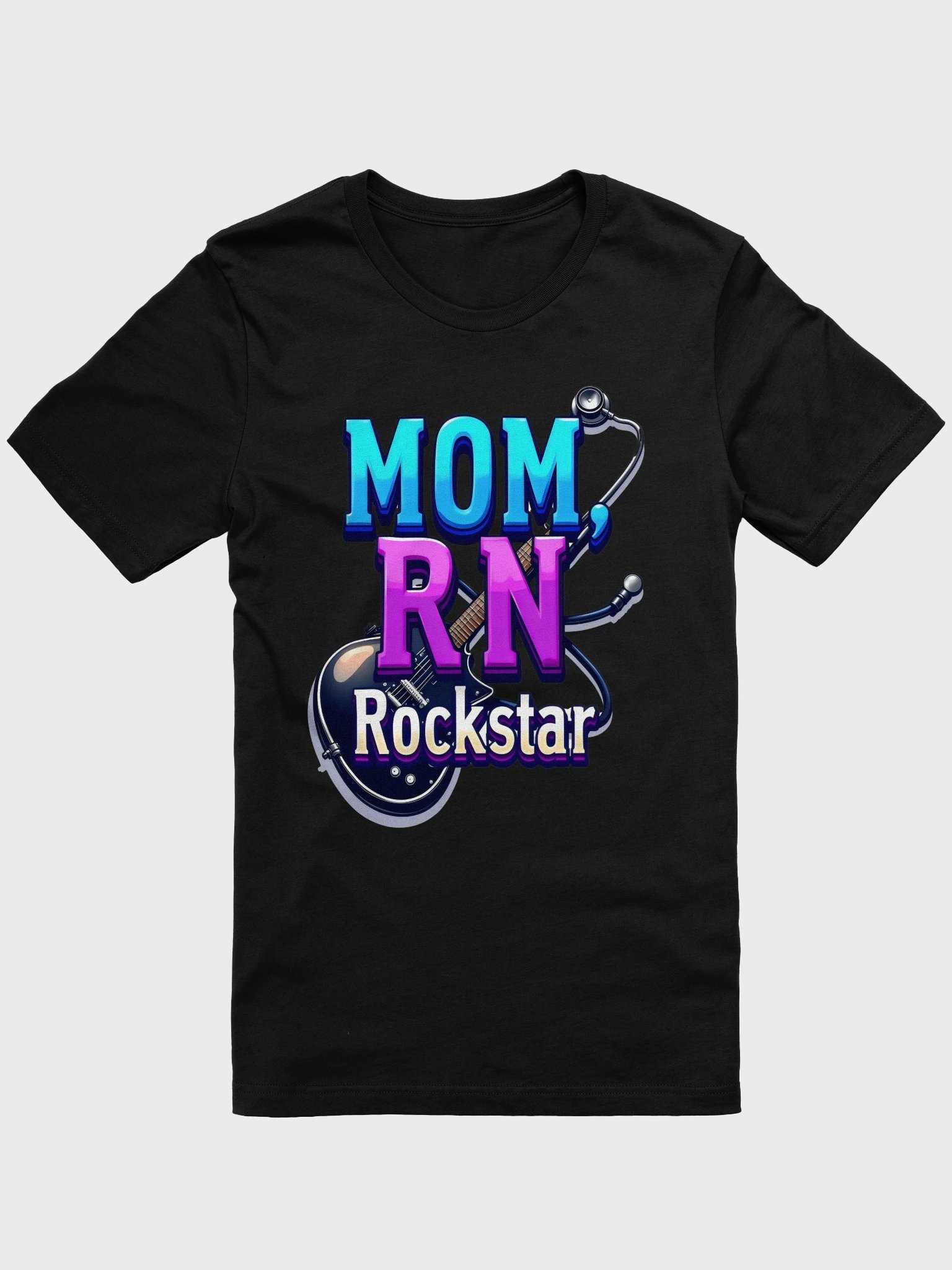 Rockstar, RN, mom, guitar Tribute T-Shirt product image (3)