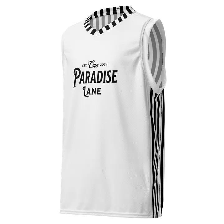 One Paradise Lane Black Stripes Basketball Jersey product image (2)