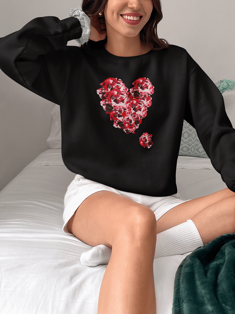 Abstract Rose Heart Romance Sweatshirt product image (4)