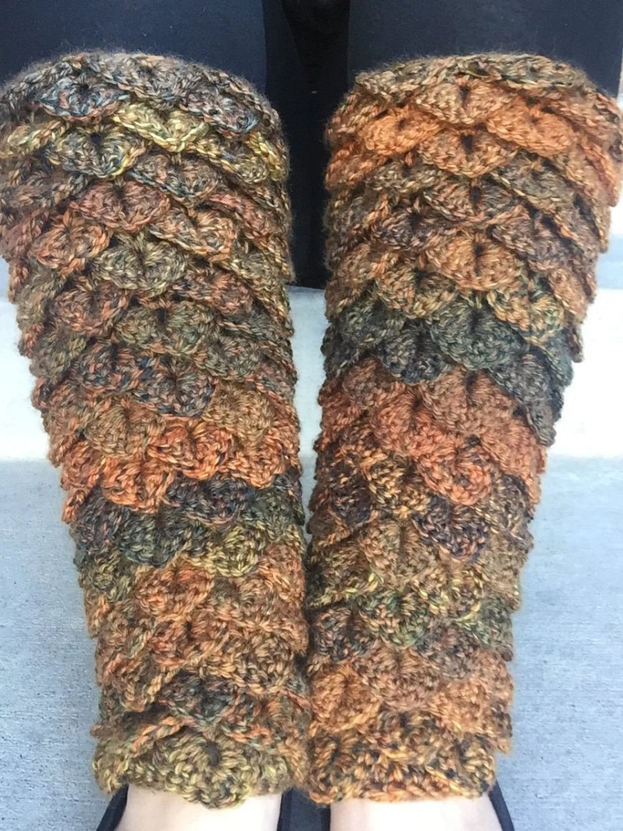 Dragon Tears Leg Warmers Crochet Pattern product image (4)