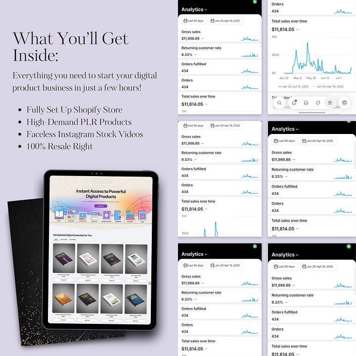 Ready-to-Sell Digital Product Store Bundle with PLR product image (2)