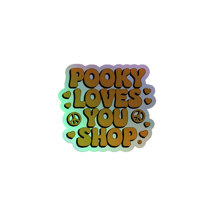 Peace & Love Holographic Sticker Set product image (2)