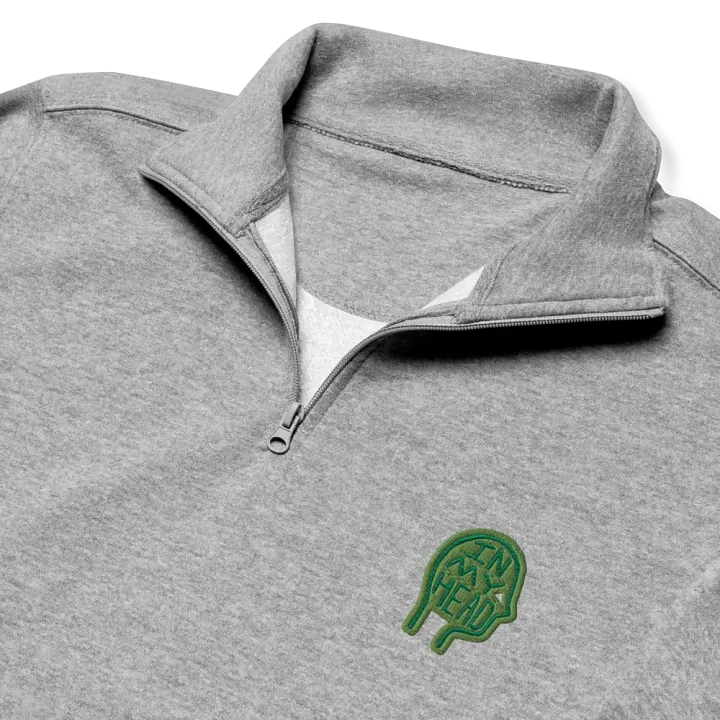 In My Head (leaf design) embroidered quarter zip product image (6)