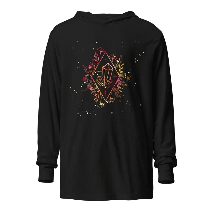 Crystal Fire Long Sleeve Hooded Tee product image (1)