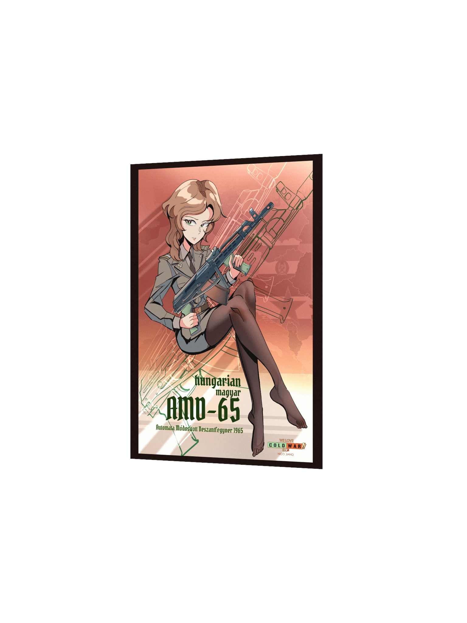 Hungarian AMD-65 Pin-Up PRINT product image (2)