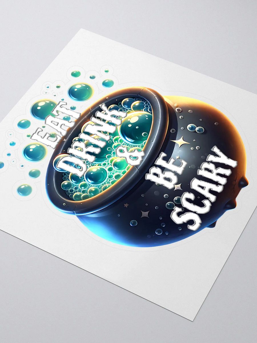 Eat Drink & Be Scary Halloween Kiss Cut Sticker product image (8)