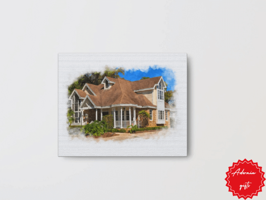 House Portrait From Photo Watercolor Painting From Photo Realtor Closing Gift Custom Digital Watercolor House Homeowners Gift Home Gift product image (10)