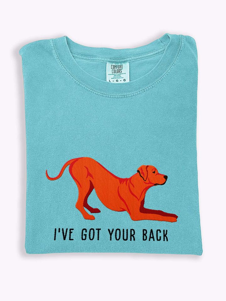 I've Got Your Back T-Shirt(Embroidered) of a Rhodesian Ridgeback(Red) product image (1)
