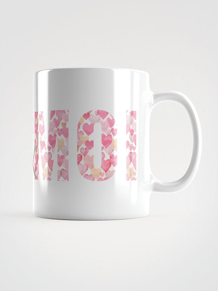 Mug Blanc Toi et Moi - Décor Coeurs roses - Cadeau Couple product image (1)