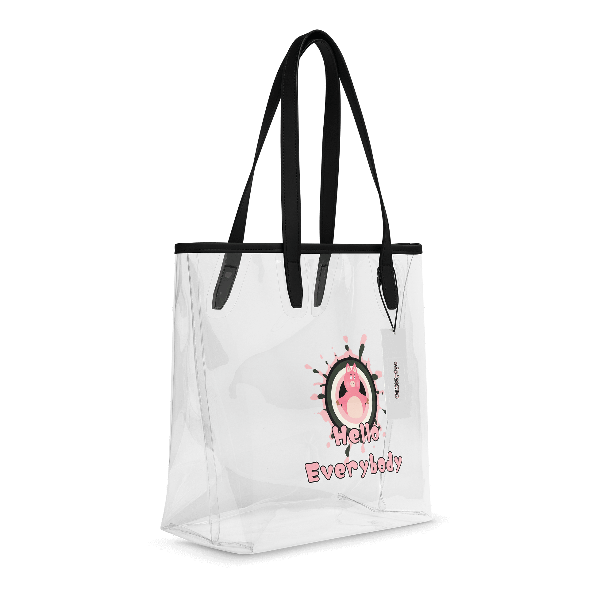 Playful Pink Clear Tote Bag - OKS167670 product image (6)